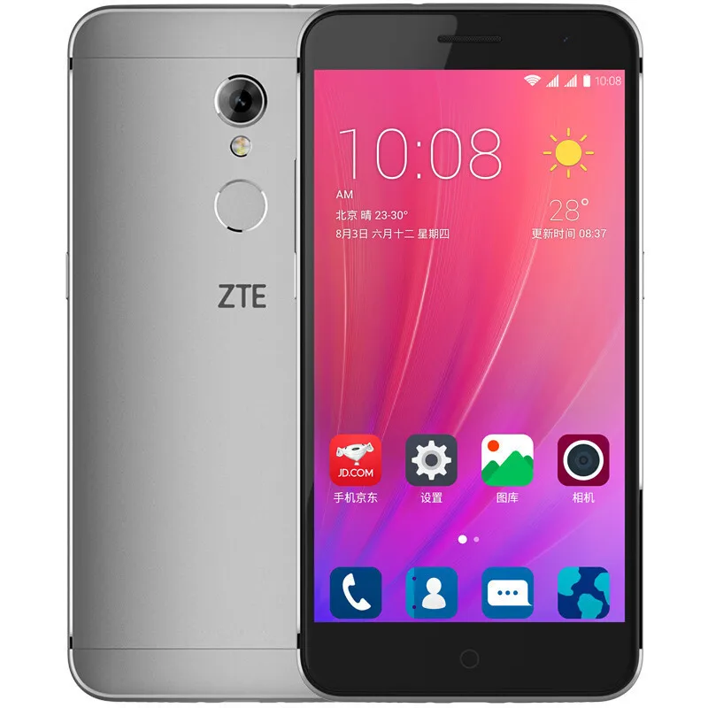 Смартфон zte Blade A2S на Android 6,0, поддержка нескольких языков, 3G/32G, Восьмиядерный процессор MTK6753, 5,2 дюймов, МП, отпечаток пальца