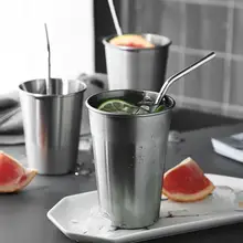 Стаканы объемом в одну пинту из нержавеющей стали, кружки, стакан, металлическая чашка, небьющиеся стакаемые чашки, сок, пиво кофе, вода, чай 30 мл/70 мл/180 мл/320 мл