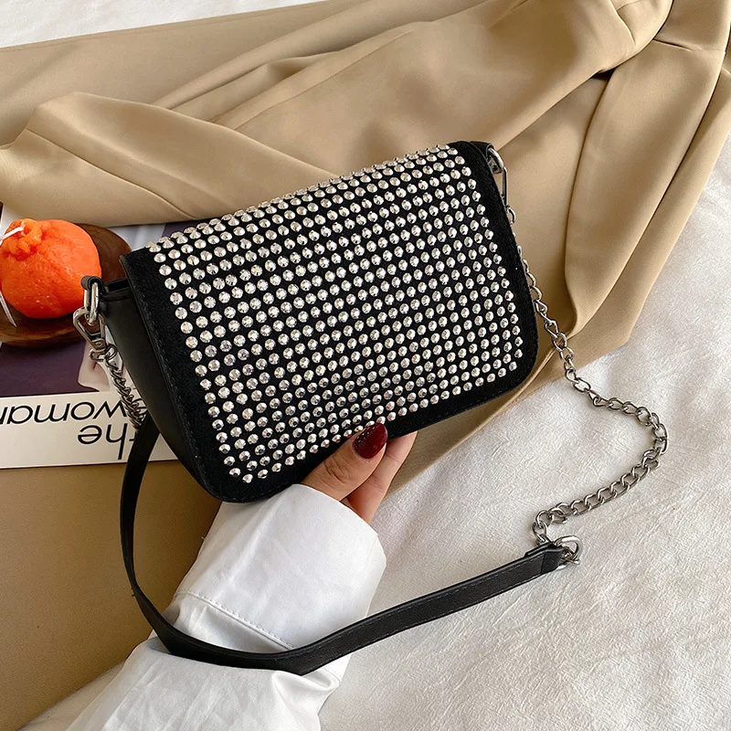 Female Shoulder Bag Trend 2021 Fashion Soft Beach Ladies Chain Quality