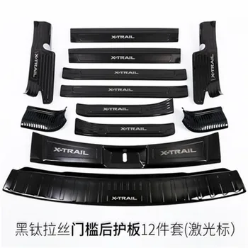 

stainless steel Rear Bumper Protector Sill Scuff Plate/Door Sill Door Sill for Nissan X-Trail X Trail T32 2017 2018 2019