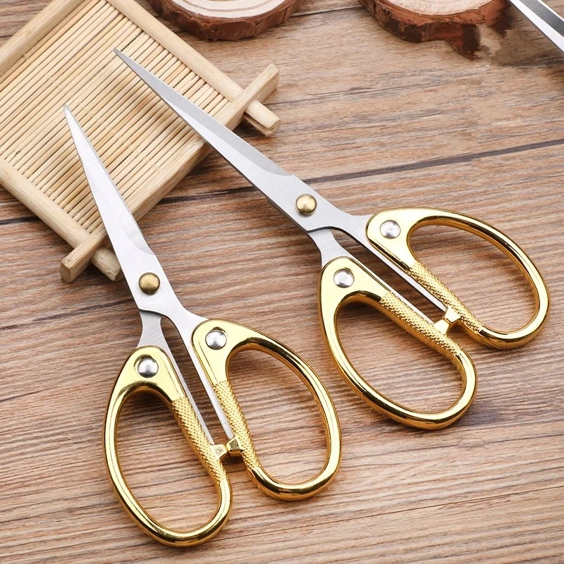 Sewing scissors tailor scissors craft scissors household scissors 1pc Professional Student Scissors Fabric Cutter Tailor's Scissors Household Stationery Office Sewing Tools DIY Nail Art