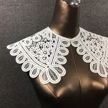 Простые дикие женщины шаль галстук-бабочка кружева ажурные Поддельные Воротник невесты платье украшение D08E