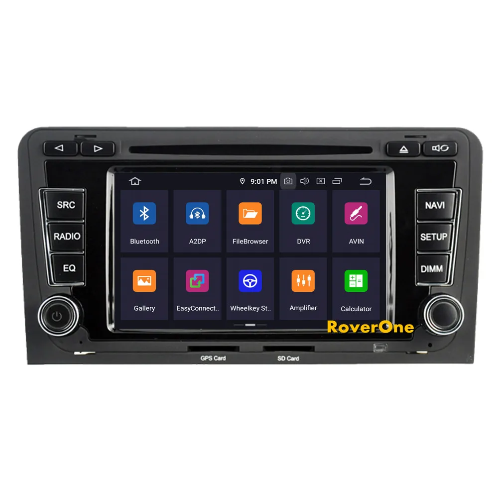 RoverOne Android 9,0 Автомобильная Мультимедийная система для Audi A3 S3 RS3 Радио Стерео DVD gps навигация мультимедийный музыкальный проигрыватель PhoneLink