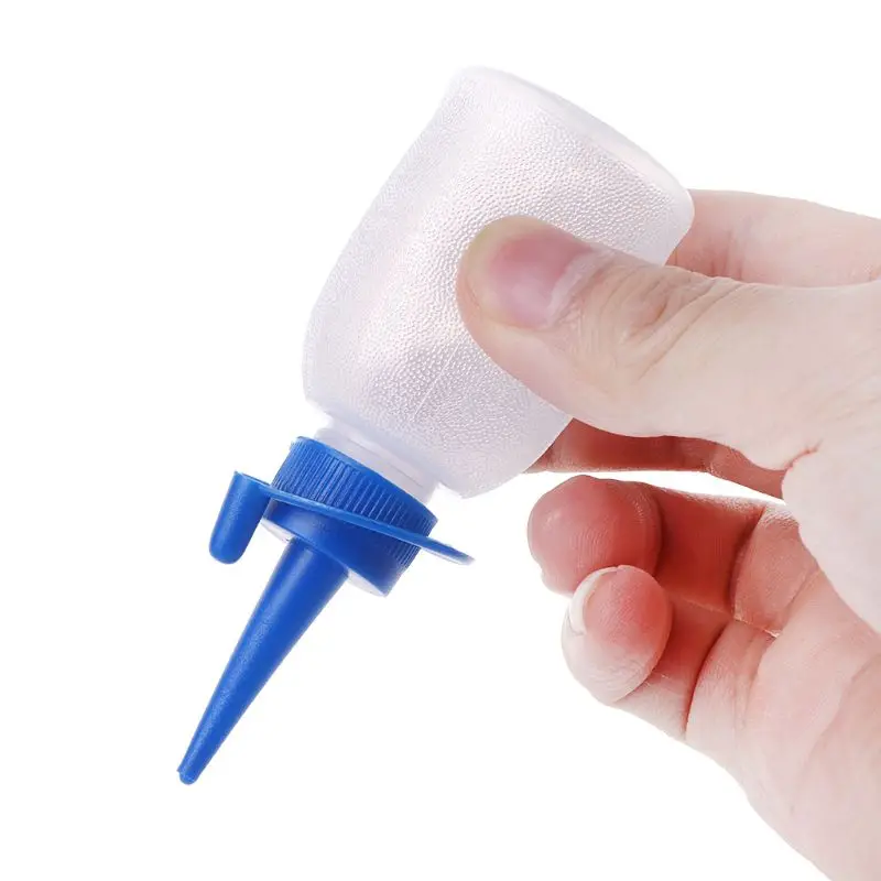 10Pcs Plastic Squeeze Bottle Small Squirt Jet Sauce Condiment Ketchup Mayo Oil kits