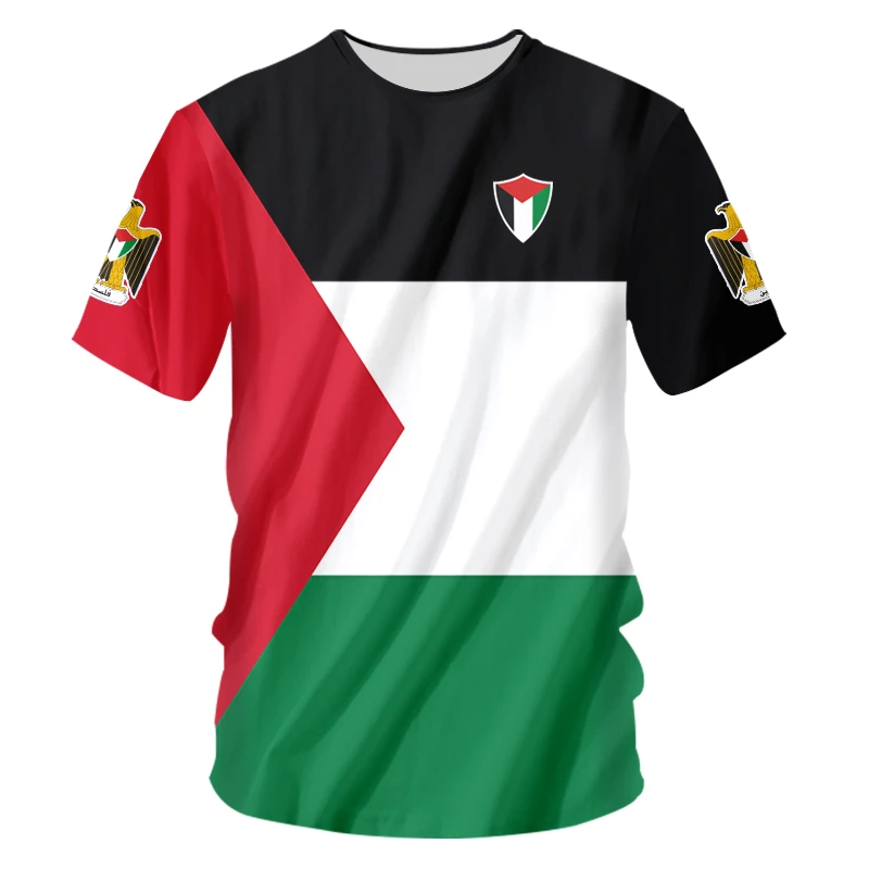 OGKB tamaño asiático 3D Palestina T camiseta libre bandera palestina imprimir poliéster pantalón corto Casual Camisa de manga larga de los hombres encargo al por la ropa|Camisetas| - AliExpress