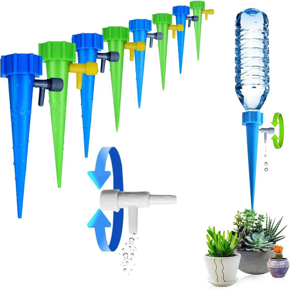 New Lazy Auto Drip Irrigation Watering System Dripper Spike Household