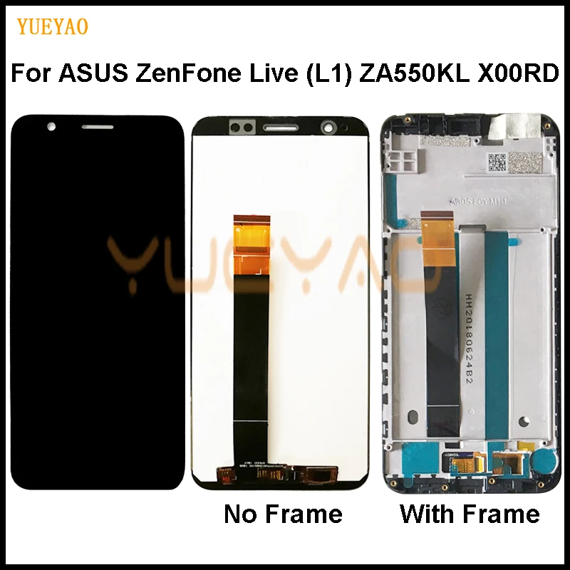 Для ASUS Zenfone Live L1 ZA550KL X00RD lcd сенсорный экран дигитайзер Датчик Стекло в сборе с
