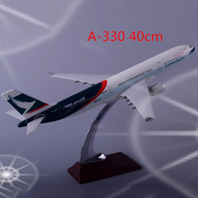 40 см 1/172 масштаб Airbus CATHAY тихоокеанских авиалиний A330 самолет авиационная Модель w базовый сплав самолет детский подарок коллекционная