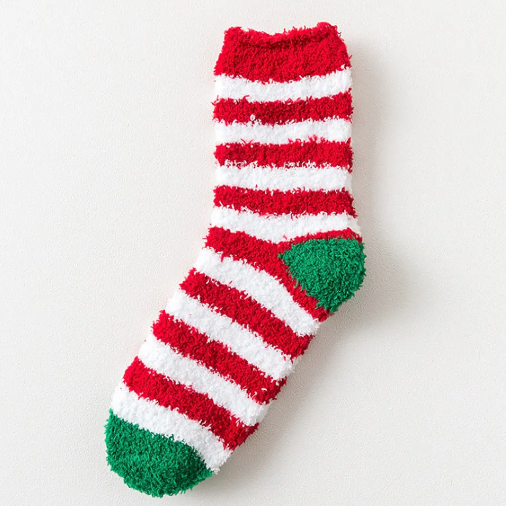 Высококачественные 6 пар утолщенных теплых рождественских носков женские Зимние