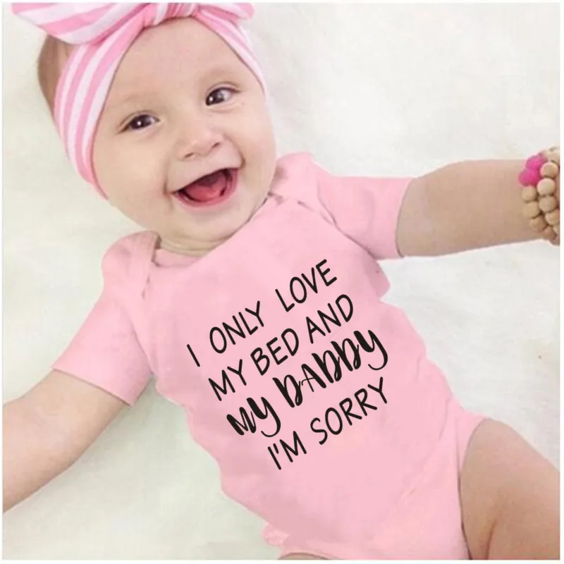 I Love My Daddy Print Newborn Baby Boys Girls Infant Romper Jumpsuit Clothes Outfits Toddler O Neck Pullover Romper Outfit Bodysuits Aliexpress