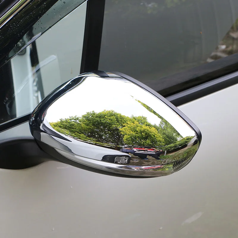 Abs Chrome Car Rear View Mirror Protection Covers Rearview Mirror Stickers for Peugeot 208- Accessories