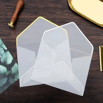 

10pcs/lot Transparent Paper Envelope Gift In Party Wedding Korean Stationery Package SAccessory 19102901