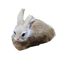 

Cute 15cm Mini Realistic Simulation Rabbit Plush Toy Animal Bunny Model Gift Rabbit Plush Toy Mini Home Decor