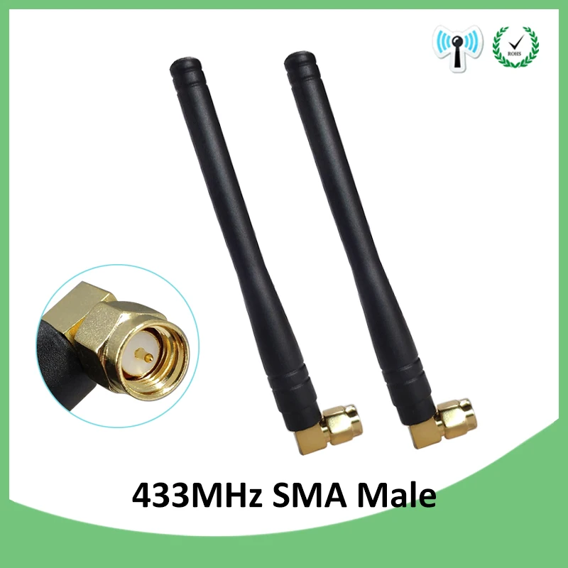 

20pcs 433Mhz Antenna 3dbi SMA Male Connector antena 433 mhz directional antenne waterproof antennas Aerial Wireless Repeater