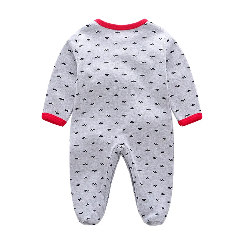

Foot-closed Onesie Baby Spring And Autumn Pajamas Long Sleeve Crawling Clothes Women's Pure Cotton Nursing Men's Baby Romper New