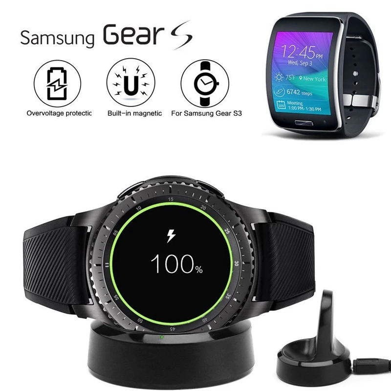 Wireless Charging Dock Charger Cradle For Samsung Gear S3 Smart Watch image_2