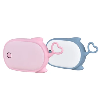 

Cute Whale Cartoon Winter Mini Hand Warmer Portable USB Rechargeable 5000MAh Power Bank Quick Heating