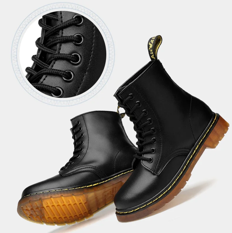 Ботинки мужская в стиле "панк"; ботинки на резиновой подошве; zapatos de hombre; на плоской подошве; кожаные сапожки; Ботинки Martin; ботильоны Для мужчин, натуральная кожа
