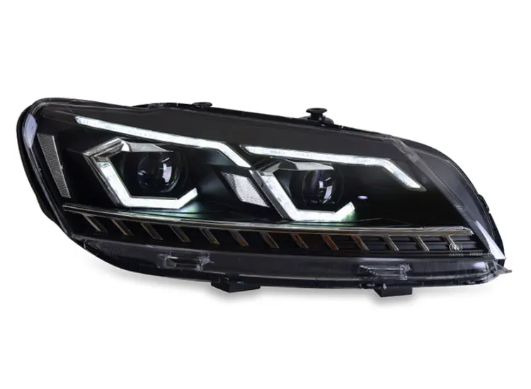 2 шт. автомобильный стиль светодиодный фары для Volkswagen Passat 2012- для Passat Головной фонарь светодиодный DRL Объектив двойной луч H7 HID Xenon bi xeno