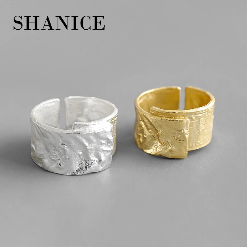 SHANICE, 925 пробы, Серебряное Открытое кольцо для женщин, оригинальное кольцо с рисунком рок, ювелирные изделия, открытые кольца на палец для вечеринки, подарок на день рождения