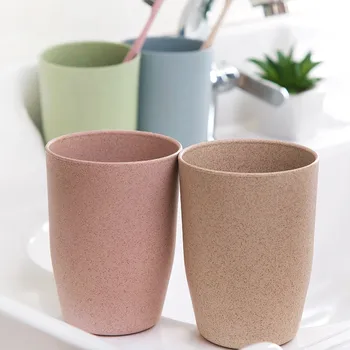 

Wheat Straw Mouth Cup Travel Mug Office Coffee Tea Water Cups Wheat Straw Mouth Cup Couple Cup