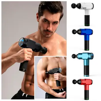 

High frequency muscle massage gun body relaxation sport massage machine body slimming relief with 6 massage heads