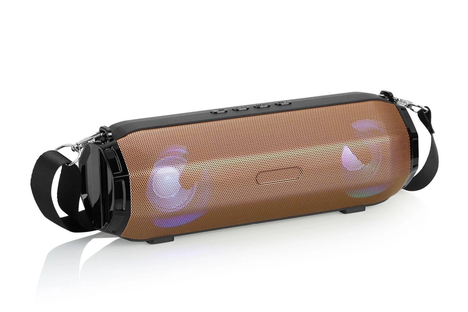 Золотой X33 портативный Bluetooth динамик открытый беспроводной мини Колонка коробка динамик Поддержка TF карты FM радио стерео колонки Hi-Fi - Цвет: Золотой