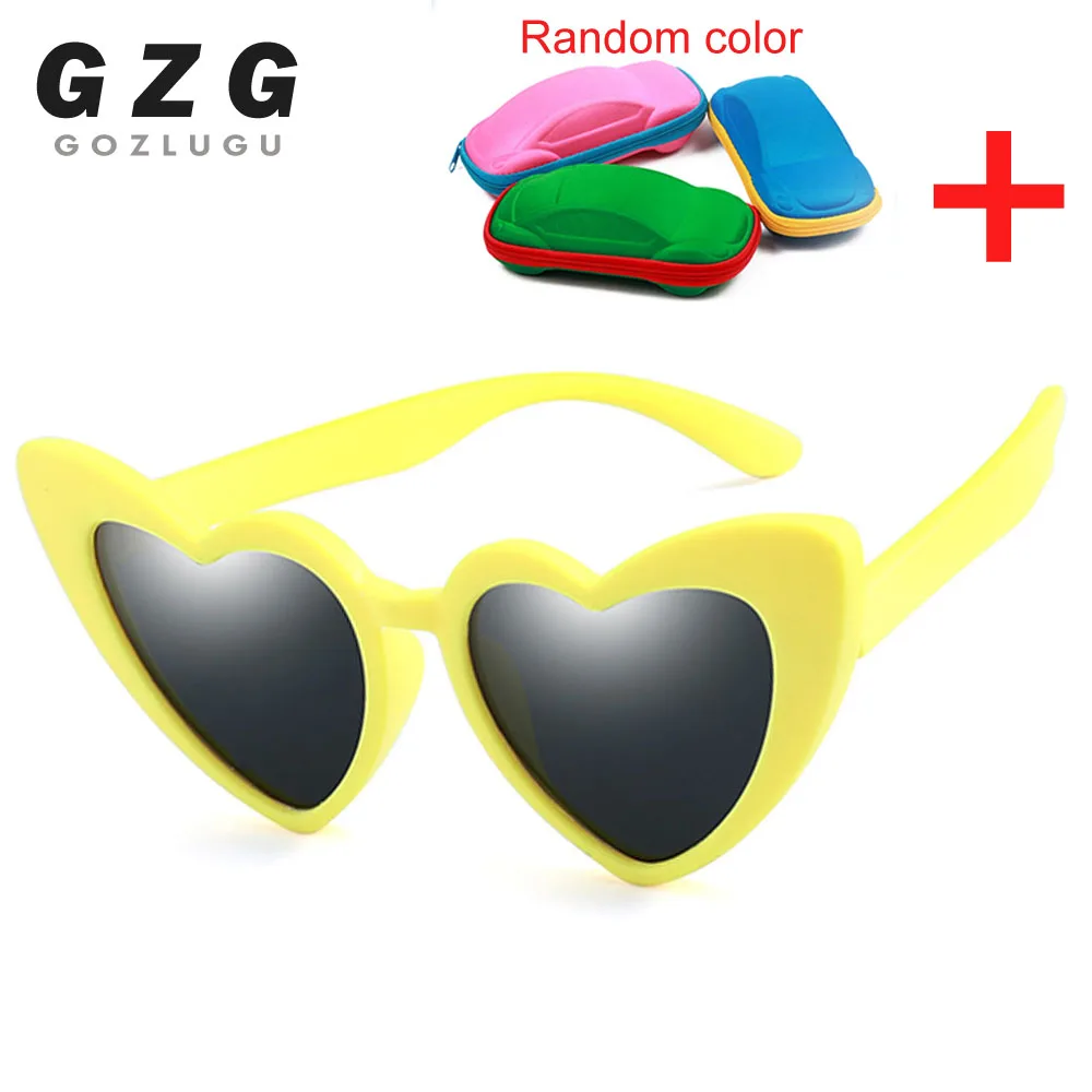 R04 yellow gray Детские поляризованные солнцезащитные очки, Детские Овальные Солнцезащитные очки для девочек и мальчиков, силиконовые UV400, Детские зеркальные очки Gafas TR90 с коробкой - Цвет линз: R04 yellow gray