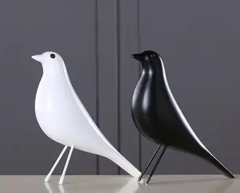 

Original Europe Resin Bird Figurine Home Furnishing Decoration Craft Wedding Christmas Gift Peace Dove Statue Home Office Mascot