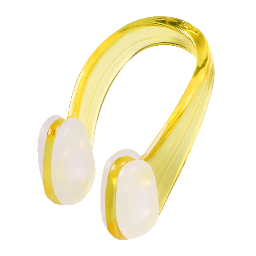 yellow SFIT 1 шт., набор для плавания с зажимом для носа, беруши, мягкий силиконовый пловец, унисекс, зажим для носа, набор наушников, маленький размер для взрослых и детей - Цвет: yellow