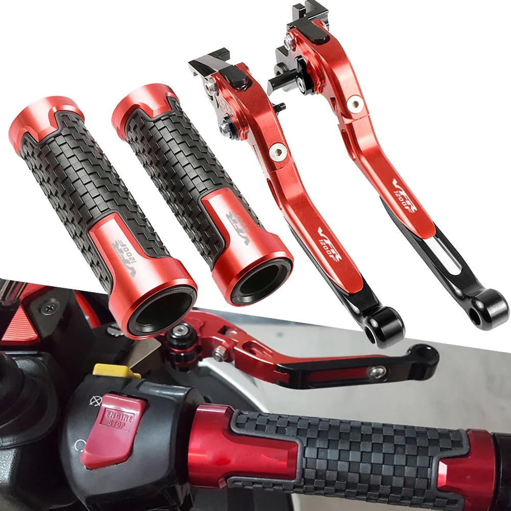 

For Honda VFR1200F VFR 1200 F 2010-2016 Adjustable Foldable Extending Motorcycle Brake Clutch Levers Handlebar Hand Grips Set