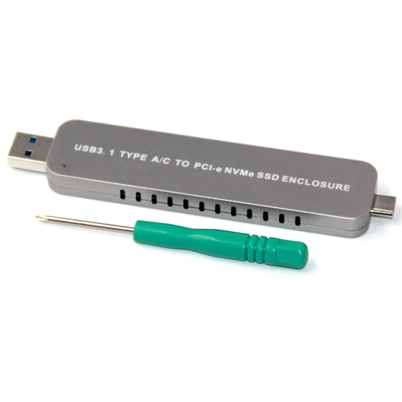 NVME SSD carcasa HDD carcasa Disco Duro carcasa USB C y TYPE-A a PCI-E NVME m2 SSD disco HDD caja a
