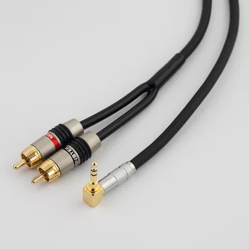 RCA 케이블 HiFi 스테레오 2RCA 3.5mm 오디오 케이블 AUX RCA 잭 3.5 Y 분배기, 앰프 오디오 홈 시어터 케이블 RCA