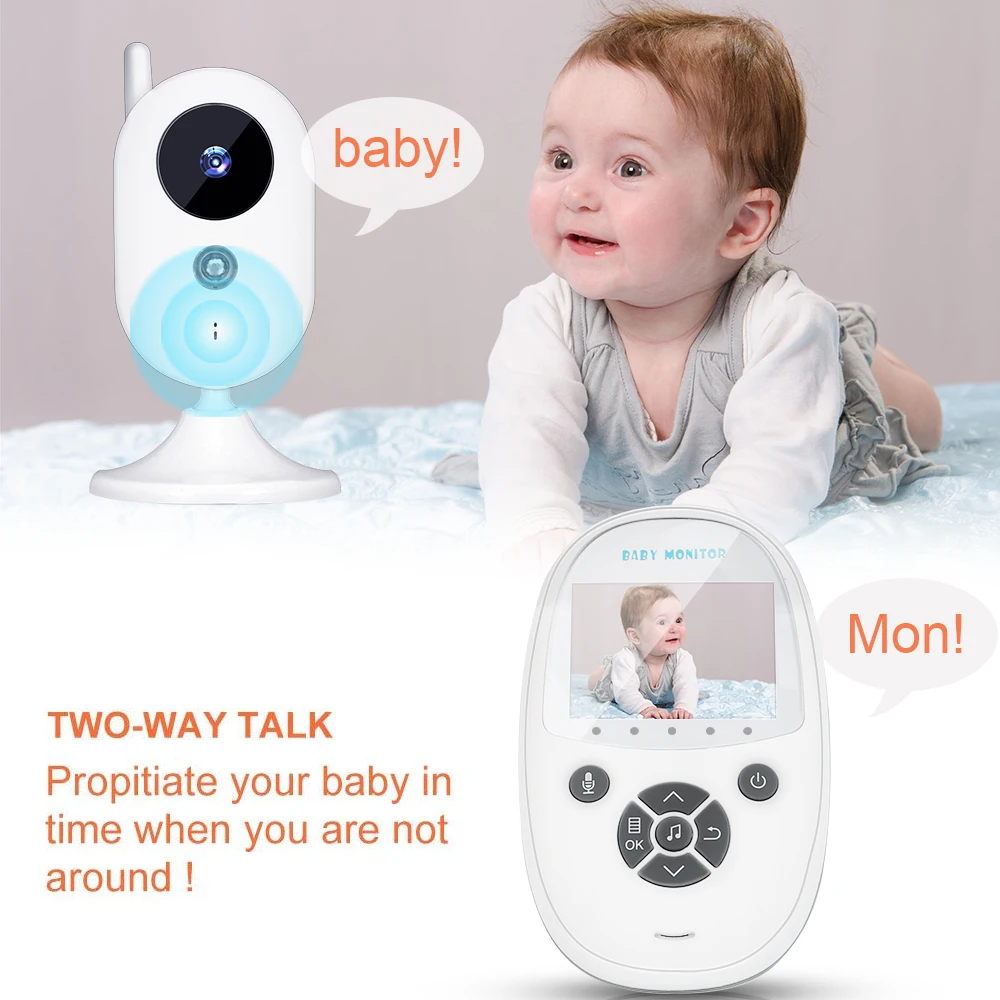 2,4 дюймовый детский спальный монитор с цифровой камерой Беспроводная радионяня устройство для ухода за ребенком монитор для младенца инфракрасное ночное видение