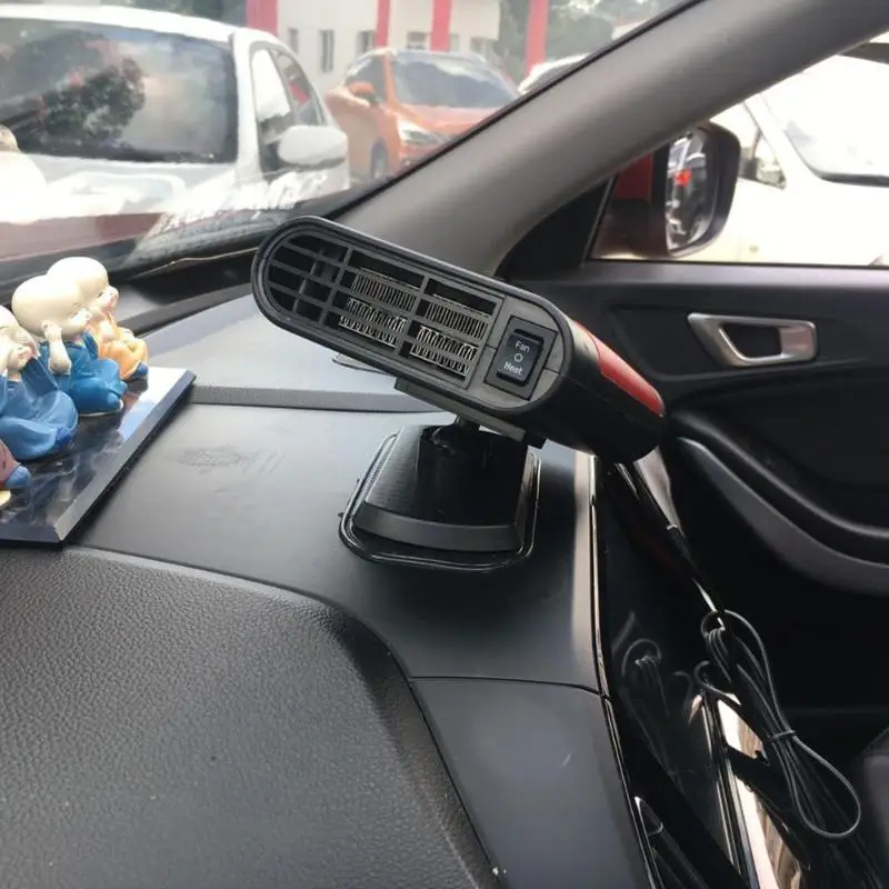 Прочный ветрового стекла антиобледенитель Многофункциональный 24V приемо-лобового стекла обогреватель Портативный Электрический ветрового стекла Обогреватель Вентилятор 150W