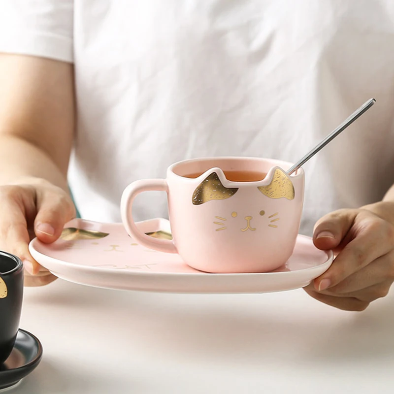 Cute-Cat-Ceramics-Coffee-Mug-Set-Handgrip-Animal-Mugs-With-Tray-Creative-Drinkware-Coffee-Tea-Cups (5)