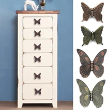 

1pc Vintage Bronze Butterfly Handle Pull Knob Furniture Door Cupboard Cabinet Knobs Drawer Pull Handles Home Decoration Crafts