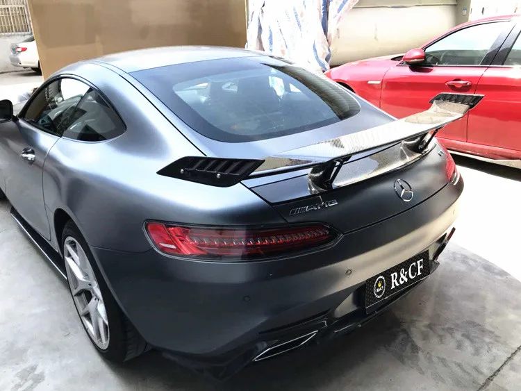 Подходит для Mercedes-Benz AMG GT GTS C190 Renn стиль карбоновый задний спойлер задний GT Крыло