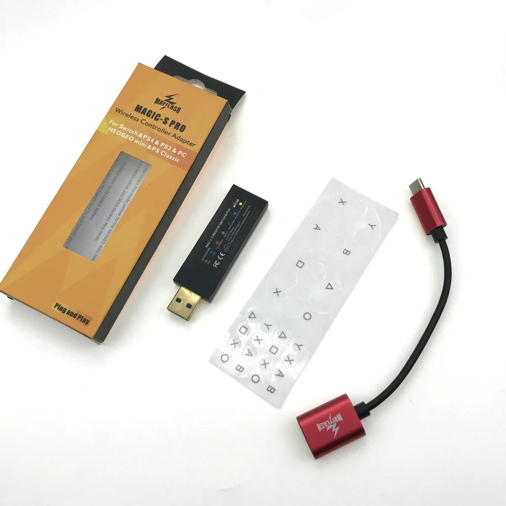 Mayflash Magic S Pro Wireless Controller Adapter For Nintend Switch For Ps4 For Ps3 For Neogeo Mini For Ps Classic Replacement Parts Accessories Aliexpress
