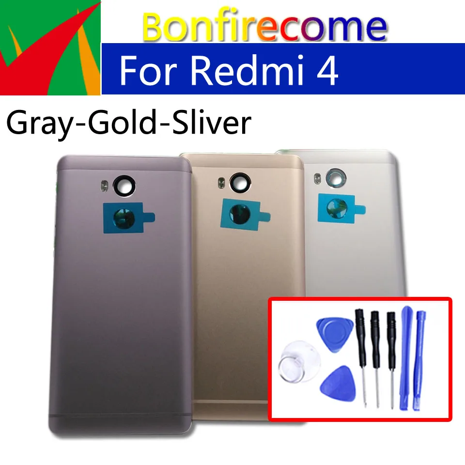 Задняя крышка батареи для Xiaomi Redmi 4 задняя крышка батарейного отсека задняя крышка корпуса для Redmi 4 Pro Prime чехол Корпус Замена