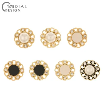 

Cordial Design 50Pcs 24*24MM Jewelry Accessories/Rhinestone Pendant/Earrings Connectors/Round Shape/Charms/Hand Made/DIY Making