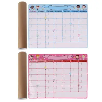 

Cute Monthly Planner Magnetic Whiteboard Fridge Magnet Message Board Remind Memo
