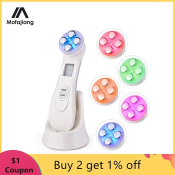 

RF EMS Radio Mesotherapy Electroporation Face Skin Rejuvenation Wrinkle Acne Remover Galvanic Spa Red Light Therapy Skin Care
