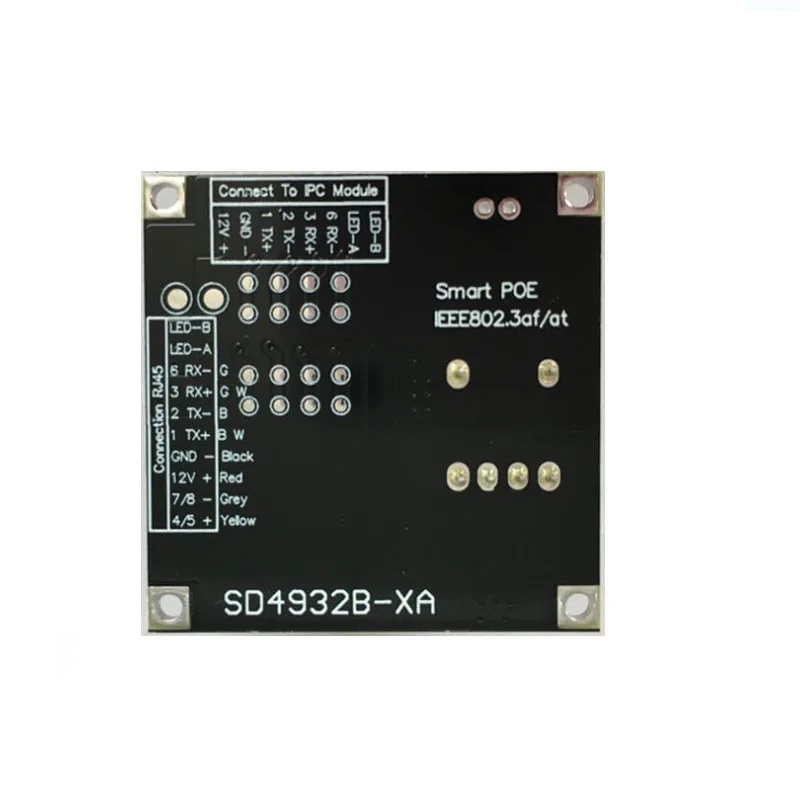 Isolated POE Module board for Security CCTV Network IP Cameras Power Over Ethernet 12V 1A output IEEE802.3af compliant 3