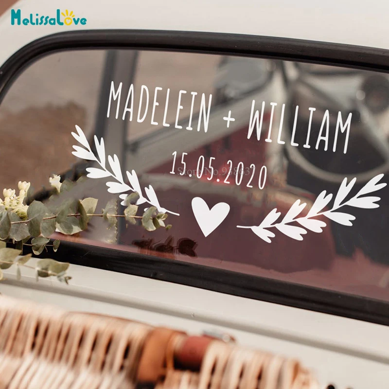Gue Willkommen Spiegel Vinyl Aufkleber - Personalisierte Namen für Hochzeit Zeichen Decor - Custom Kunst (57x46 cm Gue Willkommen Spiegel Vinyl Aufkleber - Personalisierte Namen für Hochzeit Zeichen Decor - Custom Kunst (57x46 cm