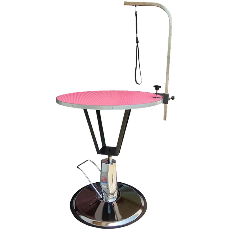 

Pet Grooming Table Household Dog Grooming Table Hydraulic Lifting Beauty Table Round Table Hair Cutting Hair Modeling Table