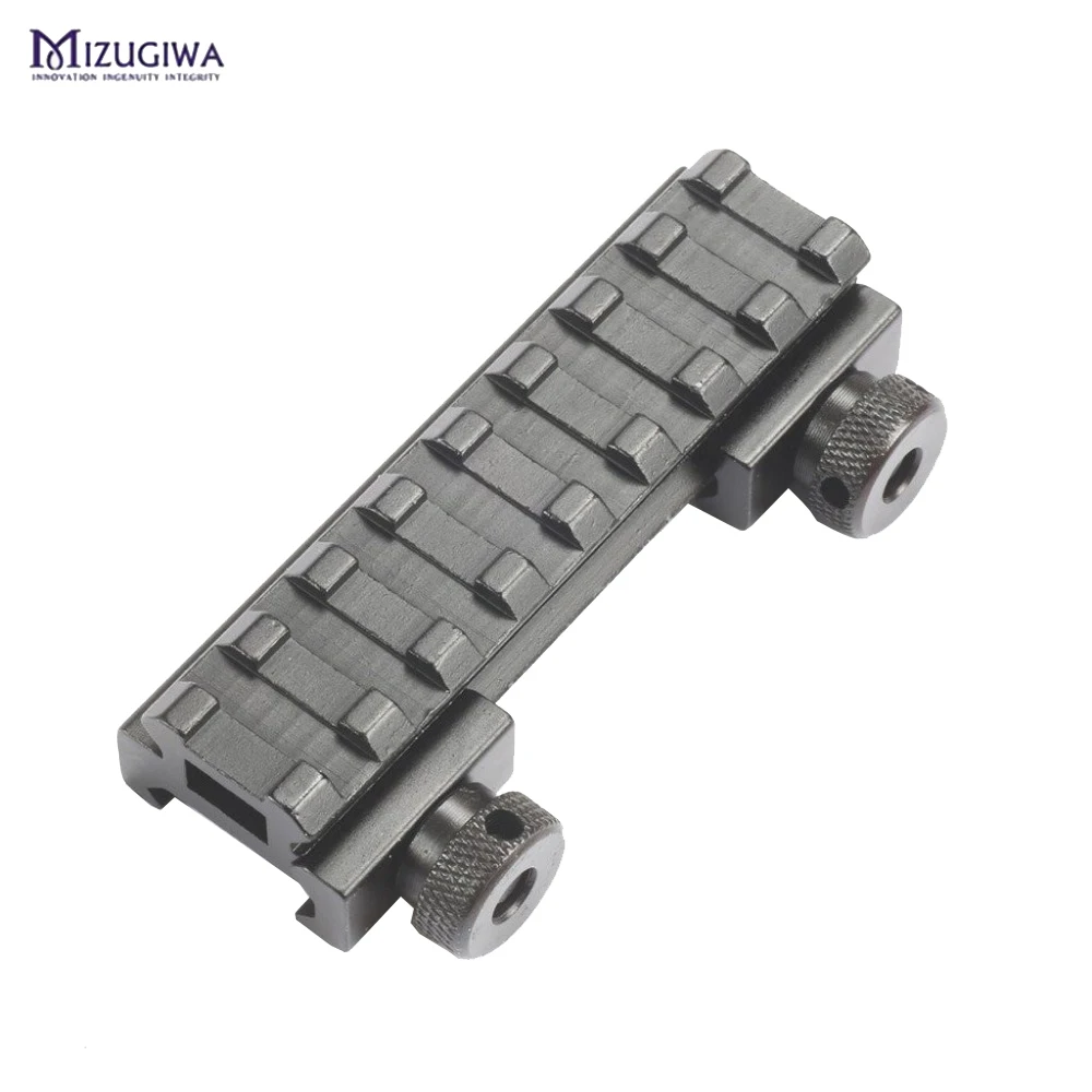 MIZUGIWA See-Thru плоский 1/" Riser Base Dovetail to Weaver Rail Mount Base область адаптера конвертер лазерный прицел