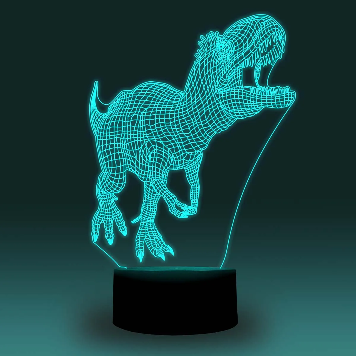 NiteApps динозавр криолофозавр 3D RGB светодиодный ночник настольная лампа иллюзия Лампа подарок на день рождения приложение/сенсорный контроль
