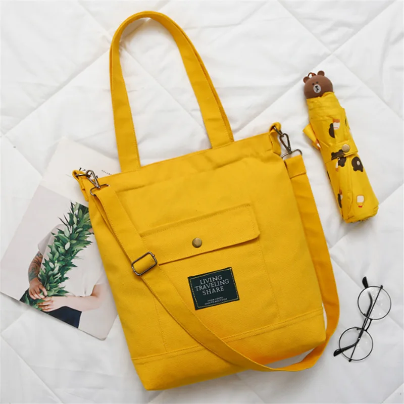 

Fashion 2019 new canvas bag women's shoulder diagonal bag Korean version of simple student bulk bag