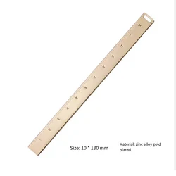 Metal Straight Ruler Painting Drawing Tools Scale Precision Chancery Measuring Ruler Bookmark School Office Stationery 12CM